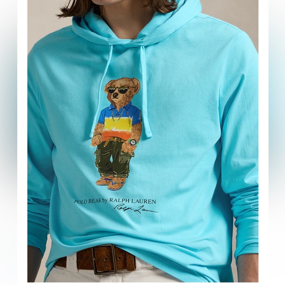 Polo Ralph Lauren Other - Polo Ralph Lauren
Men's Polo Bear Jersey Hooded T-Shirt Blue